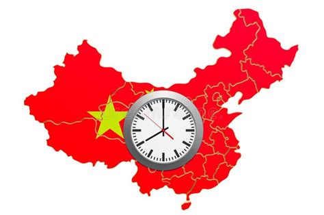 China Time Zones Map