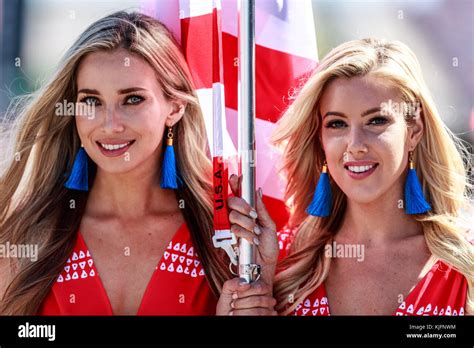 Formula One Usa Grand Prix Race Day Featuring Grid Girls Models