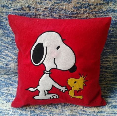 Snoopy Pillow Handmade By Ágnes Budai Snoopy And Woodstock Color