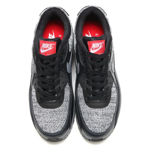 Nike Air Max 90 Essential Black Grey Red Sneaker Bar Detroit