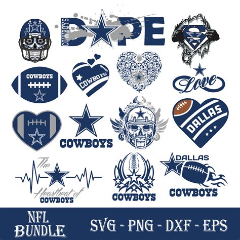 Team Dallas Cowboys Bundle Svg, Logo Dallas Cowboys Svg, NFL - Inspire ...