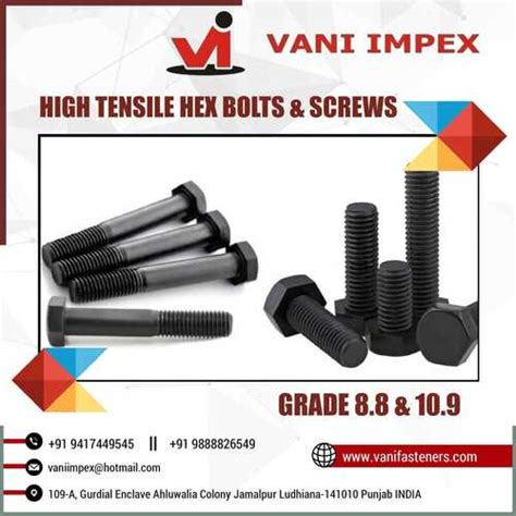 High Tensile Hex Bolts AND Screws Latest Price High Tensile Hex Bolts