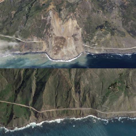 Biggest mudslide in California history wipes out state Highway 1, also ...