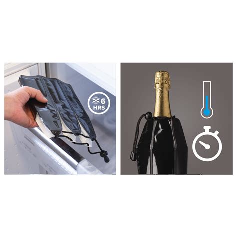 Vacu Vin Active Cooler Champagne Black Sleeve Kopen Cookinglife