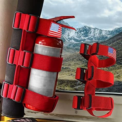 Adjustable Roll Bar Fire Extinguisher Mount Holder 3 Lb For