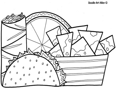 Taco Bell Printable Pages Coloring Pages