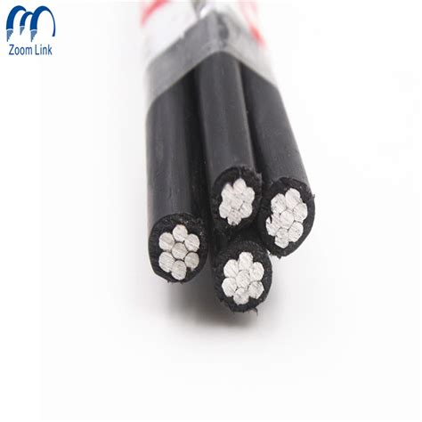 Aluminum Conductor PE XLPE PVC Insulation Electric Power Twisted