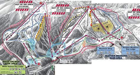 Mt Baker Ski Area Ski Trail Map • mappery