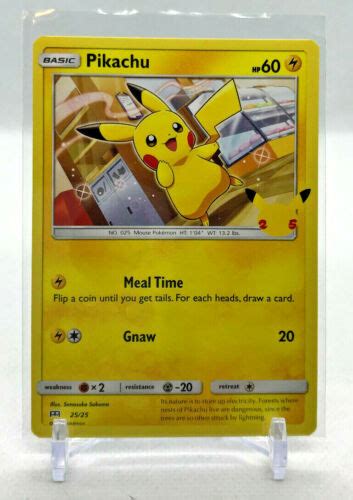 Buy Pokemon Mcdonald S Th Anniversary Pikachu Base Promo Card