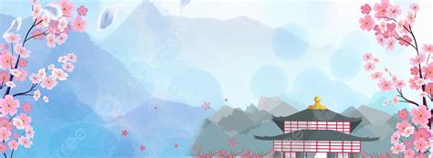Japanese Japan Fresh Blue Background, Cherry Blossoms, Zephyr, Japanese ...