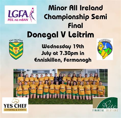 Donegal Lgfa On Twitter Minor All Ireland Championship Semi Final