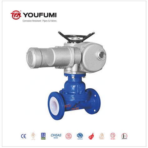 Wcb Pfa Lined Diaphragm Valve Dn Pneumatic Operated Diaphragm Valve