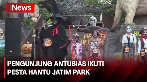 Pesta Hantu Jatim Park Pengunjung Antusias Ikut Kenakan Kostum