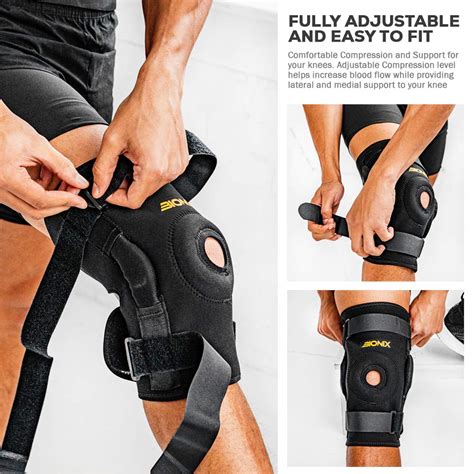 Buy Bionix Hinged Knee Brace Support Open Patella Stabilizing Wrap