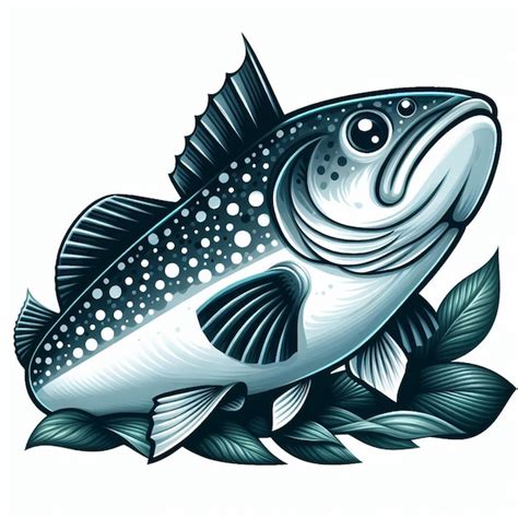 Premium Vector Cute Cod Fish Vector Cartoon Illustration