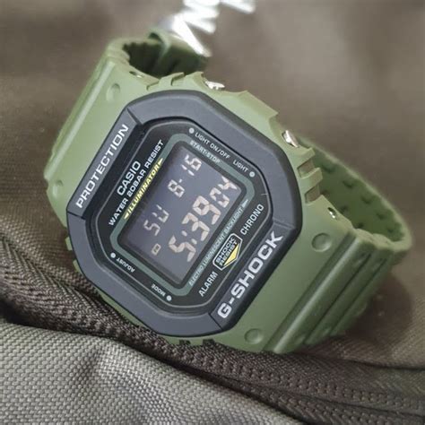 Casio G Shock Special Color Green Resin Strap Men Watch Dw 5610su 3dr H2 Hub