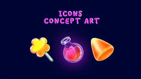 Artstation Casual Concept Icons Game Art Props Tasha Di Game