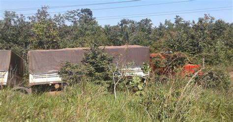 G1 Carreta Carregada De Soja Sai Da Pista Ao Passar Em Curva Da Br