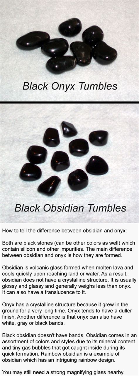 How To Tell The Difference Between Black Obsidian And Black Onyx