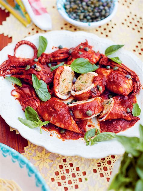 Stuffed braised squid | Jamie Oliver recipes