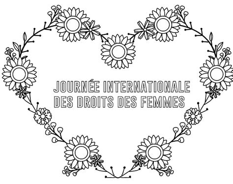 Coloriage La Journ E Internationale Des Femmes T L Charger Et