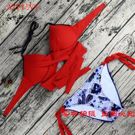 Nifuna New Swiming Suit Bandage Bikini 2018 Sexy Beach Swimwear Women Swimsuit Bathing Suit