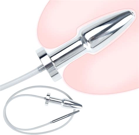 Buntune Sm Hohles Harnr Hre Dilator Metall Penisplug Mit Anal Butt Plug