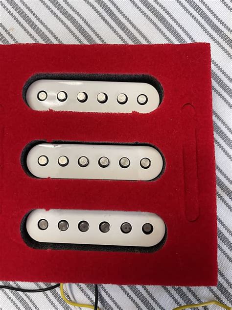 Fender Stratocaster Mim Single Coil Pickups Set White Reverb