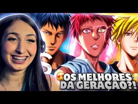 REACT Akashi Aomine E Kise Kuroko No Basket Trio Monstro Sting