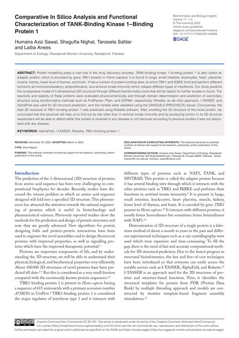 Pdf Comparative In Silico Analysis And Functional Characterization Of