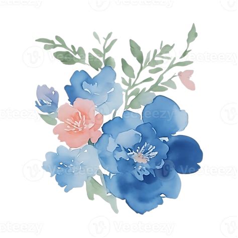 Blue Flower Clip Art Png