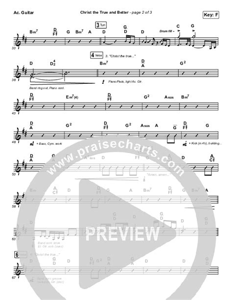 Christ The True And Better Acoustic Guitar Sheet Music PDF Keith