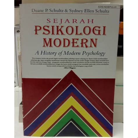 Jual Sejarah Psikologi Modern Edisi Kesepuluh Duane P Schultz Sydney