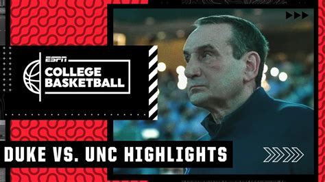 Duke Blue Devils At North Carolina Tar Heels Full Game Highlights Youtube