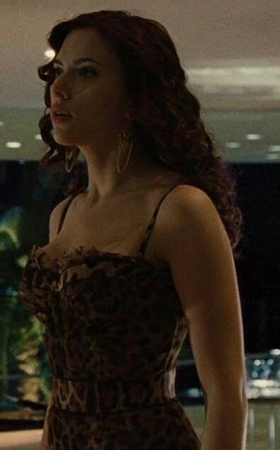 Scarlett Johansson Iron Man 2 Leopard Dress