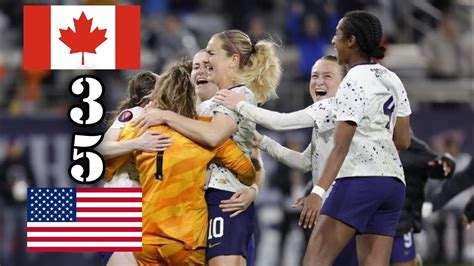 USA Vs Canada Highlights Gold Cup Semifinal Alyssa Naeher Heroics