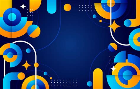 Blue Orange Geometric Background Vector Art At Vecteezy