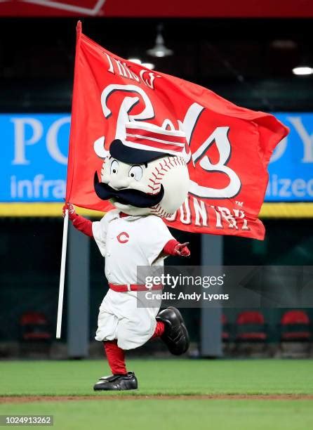 Cincinnati Reds Mascot Photos And Premium High Res Pictures Getty Images