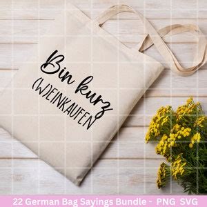 German Spr Che F R Beutel Plotterdatei Taschenspr Che Bundle Svg