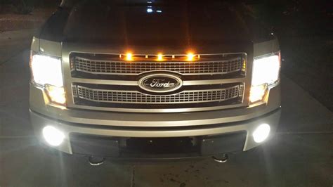 2009 2012 And 2013 2014 Svt Raptor Style Grill Light Kits Amber