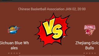 Sichuan Blue Whales Vs Zhejiang Golden Bulls 2022 23 Chinese Basketball