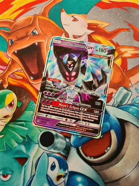 Dawn Wings Necrozma Gx Ultra Prism Pokemon Half Art Ultra