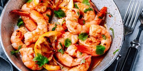 Recette Poêlée de gambas au miel gingembre frais et oranges facile