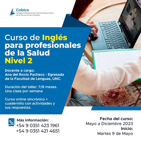 CURSO DE INGLÉS PARA PROFESIONALES DE LA SALUD NIVEL 2 Colegio de