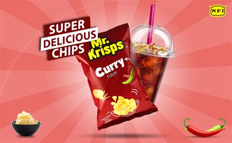 Mr Krisps Potato Chips Curry Flavour Gm Buy Online At Best Price In