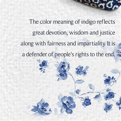 INDIGO Do you know that the color meaning of Indigo reflects great ...