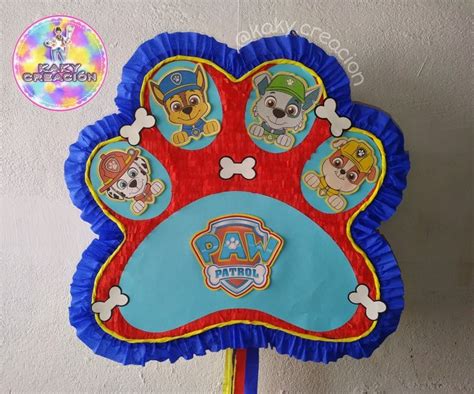 Piñata al estilo PAW PATROL en 2024 Piñata Piñatas Patrulla canina