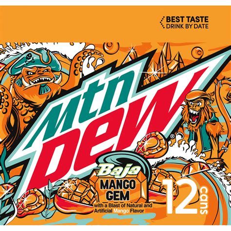 Mountain Dew Baja Mango Gem Soda Fl Oz Delivery Or Pickup Near Me