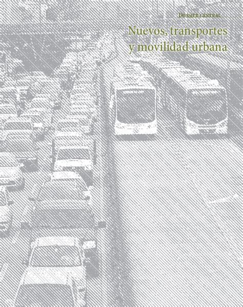 Pdf Nuevos Transportes Y Movilidad Urbana Revista Bitácora Urbano Territorial