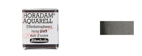 Schmincke Horadam Aquarell Acquerello Ivory Black Goldpen It